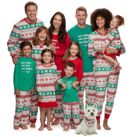 🎄 Boys Pajamas Jammies for Family Jingled NEW - Picture 3 of 4